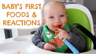 WHAT I FEED MY BABY  |  BABY'S FIRST FOODS  |  BABY MEAL IDEAS