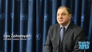 preview picture of video 'UNO Tashkent. HEADS UP 2015. Lev Zohrabyan - UNAIDS Country Director'