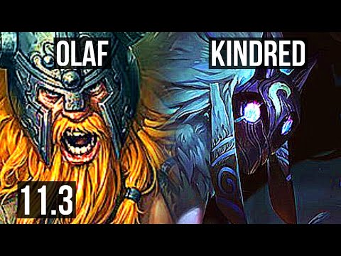 OLAF vs KINDRED (JUNGLE) | Quadra, 66% winrate, 15/3/16, 500+ games | EUW Diamond | v11.3