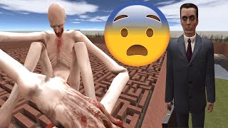 G-Man VS SCP-096: Escape from the Maze of Horror in Garry's Mod!