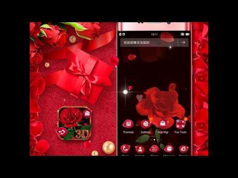 3D Red Roses Love Theme Video