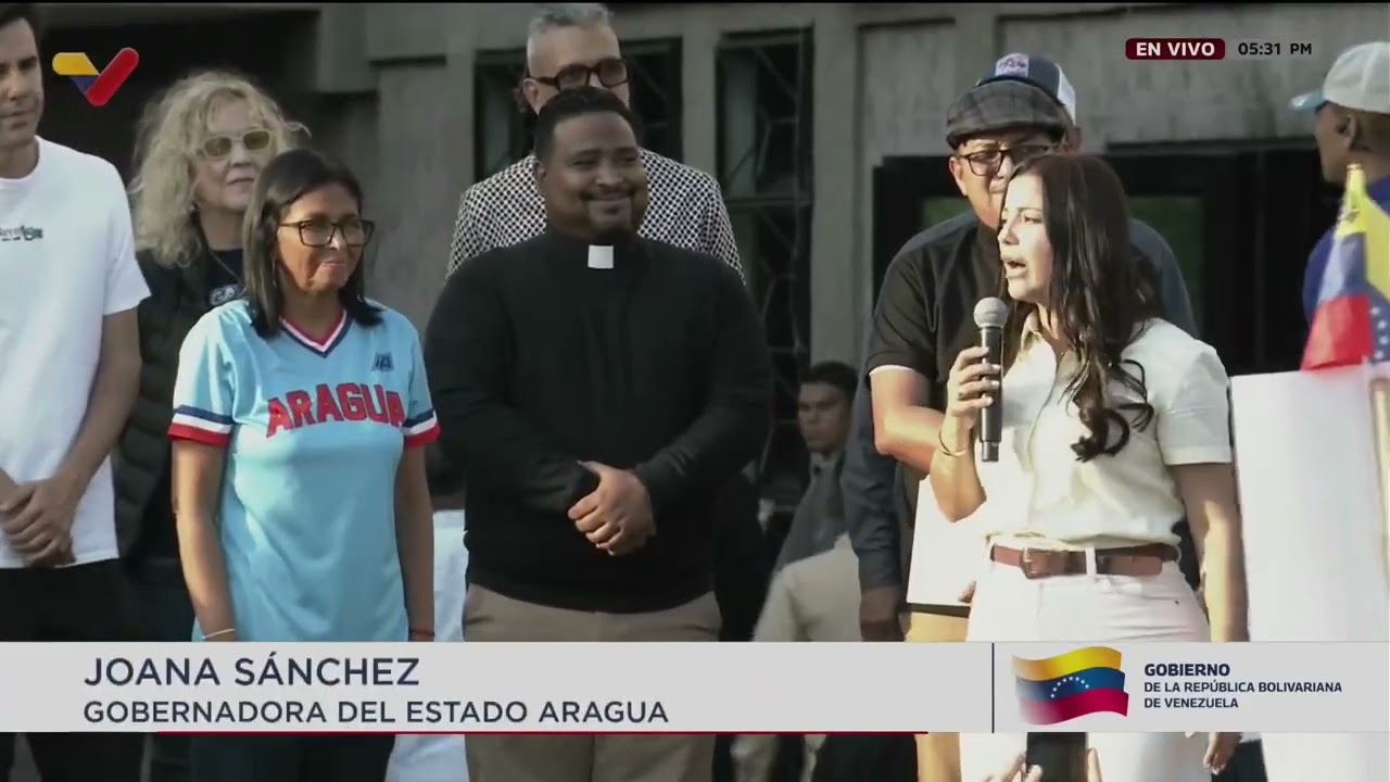 Delcy Rodríguez en el Santuario de la Madre María de San José, estado Aragua, 29 de abril de 2026