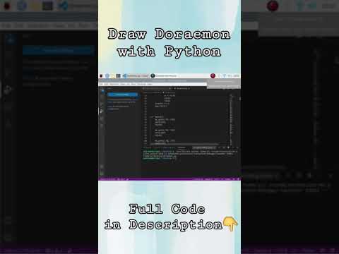 How To Draw Doraemon With Python Shorts Tutorials Point Python Script