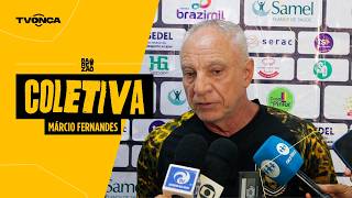 Entrevista coletiva técnico Márcio Fernandes (pós-jogo Amazonas x Figueirense-SC)