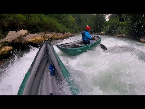 Dranse de Savoie en canoës gonflables