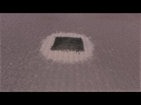 1.000 MODERN SOLDIERS vs 580.000 CHICKENS - Ultimate Epic Battle Simulator UEBS