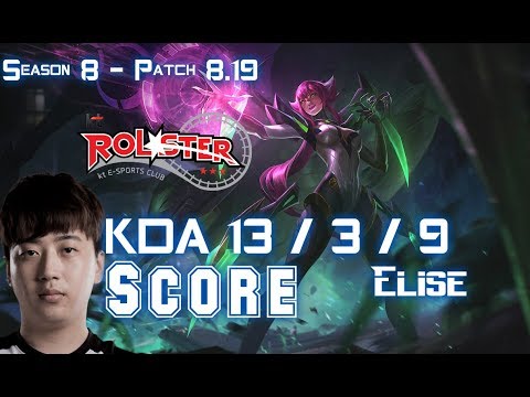 KT Score ELISE vs GRAGAS Jungle - Patch 8.19 KR Ranked