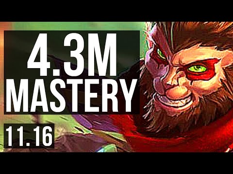 WUKONG vs KARMA (TOP) | 4.3M mastery, 2700+ games, 3/1/4 | KR Master | v11.16
