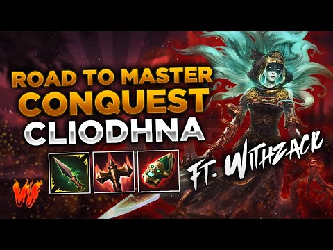 CLIODHNA, EL CLASICO GANK DESDE LA PARED ft. WithZack - Warchi - Smite Road to Master Conquest