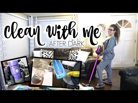CLEAN WITH ME AFTER DARK | CLEANING ROUTINE | SAHM Video