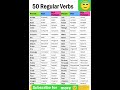 Regular Verbs Viral Shortviralvideo Short Viralshortsvideos English Aleenarais Motivational