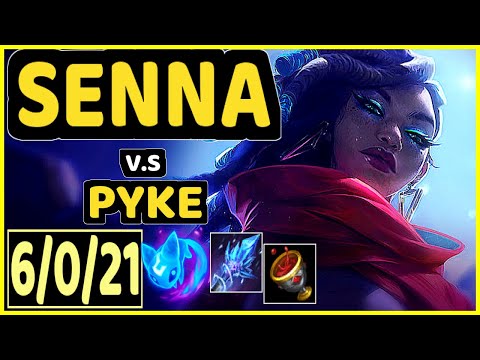 DORAON (SENNA) vs PYKE - 6/0/21 KDA BOTTOM SUPPORT CHALLENGER GAMEPLAY - KR