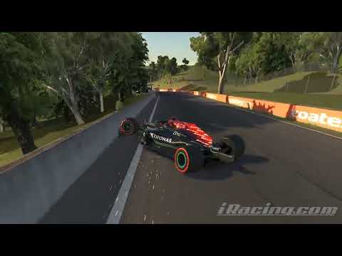 Laser Scanned F1 Big Crash! Realistic Mercedes W12 IRacing