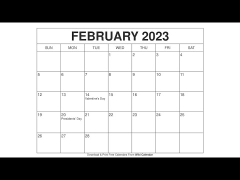Free Printable February 2023 Calendar Templates With Holidays - Wiki Calendar