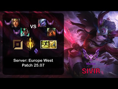 Sivir ADC + Karma vs Tristana + Nautilus - EUW Master - Patch 25.07