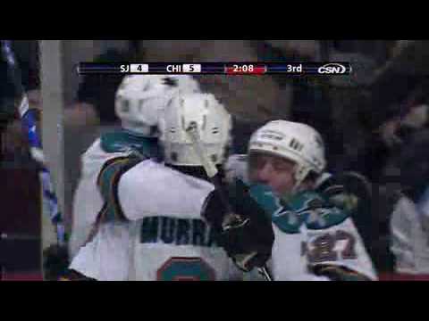 Joe Thornton goal - March 25, 2009