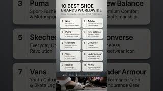 10 Best Shoe Brands Worldwide | Top Global Footwear Brands Ranked by Style, Performance & Popularity