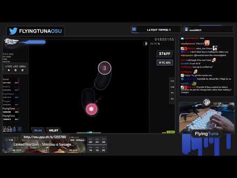 [Live] FlyingTuna | Linked Horizon - Shinzou o Sasageyo! [Titan] +HDDT 98.2% {#2 604pp FC} - osu!