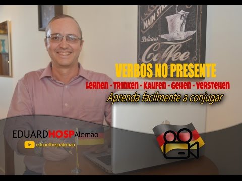 Aprender alemão os Verbos no Presente - lernen trinken kaufen gehen verstehen