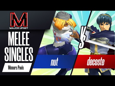 nut (Sheik) vs decoste (Marth) - Melee Singles Winners Pools - MAJOR UPSET