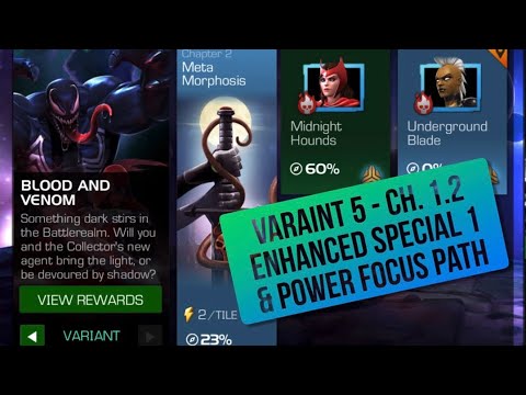 Variant #5 Ch. 2.1 - vs Symbioid, Cyclops, Vision Arkus, Scarlet Witch | MCOC | Back Issues