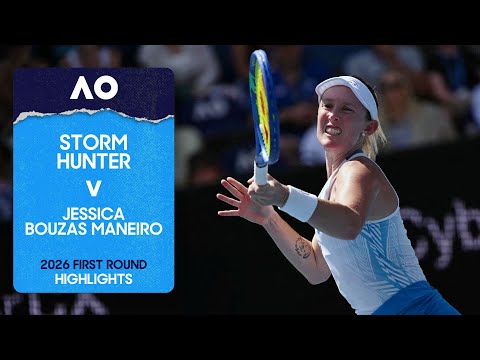 Storm Hunter v Jessica Bouzas Maneiro Highlights | Australian Open 2026 First Round