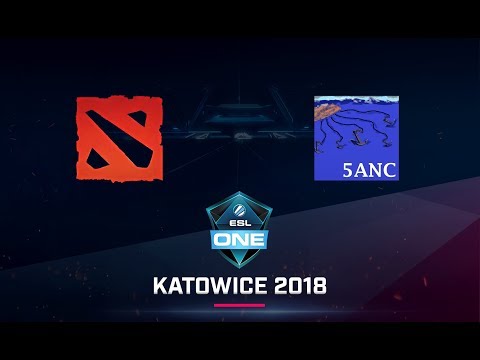 Dota 2 - Doggie vs 5ANC - Game 1 - Ro12 - ESL One Katowice 2018 EU Qualifiers
