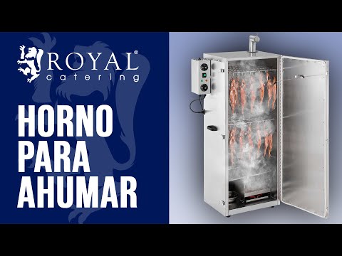 vídeo - Horno para ahumar - 147 L - Royal Catering - 8 rejillas