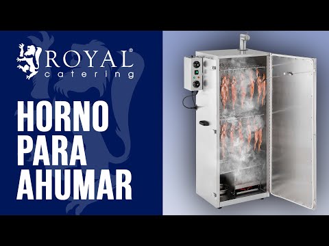 vídeo - Horno para ahumar - 147 L - Royal Catering - 8 rejillas