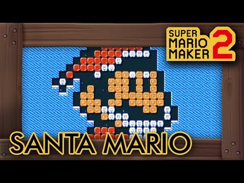 Super Mario Maker 2 - Santa Mario Bringing Gifts