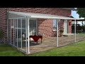 Feria pergola 3x3 m transparent/gris | video 1