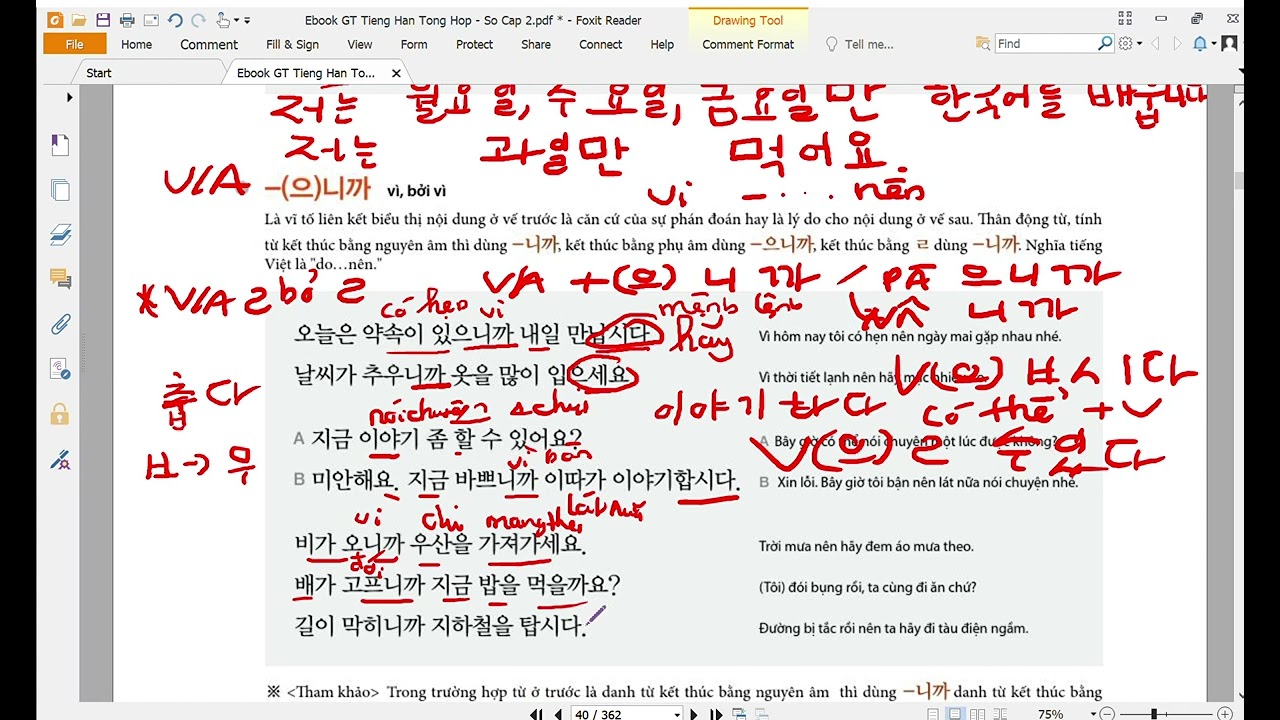 Ebook GT Tieng Han Tong Hop  2 So Cap Bài 3 pdf