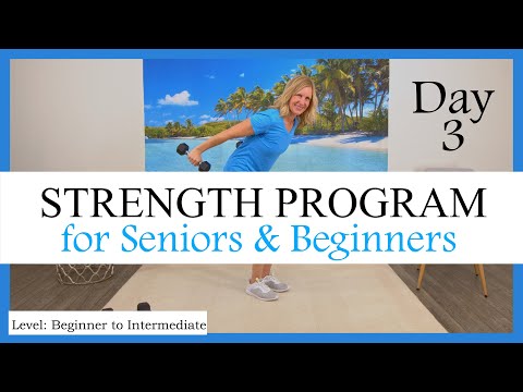 Quick, effective STRENGTH EXERCISES seniors and beginners can perform at home / Day 3