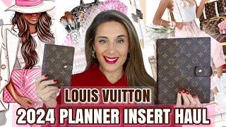 LOUIS VUITTON PLANNER INSERT HAUL 🩷EXCLUSIVE FREE DASHBOARD INSERT 📓 VLOGMAS DAY 4 🎄