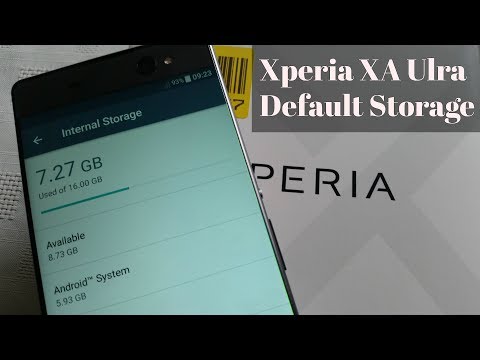 Sony Xperia XA Ultra Default storage Fresh Out Of The Box