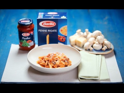 BARILLA SG - Penne with Chicken, Mushroom and Tomatoes