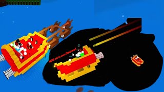 WE'RE off to save Christmas! In Roblox Build A Boat