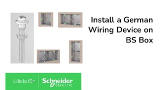 How to Install a German Wiring Device on a British Standard Box | Schneider Electric Support