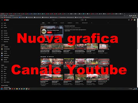 Nuova veste grafica Canale Youtube + abilitazione commenti