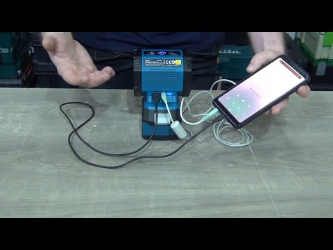 Dedra Akumuliatorinis garsiakalbis bluetooth USB lizdas 18V video