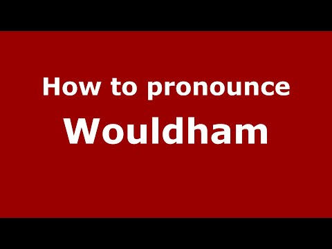 How to pronounce Wouldham