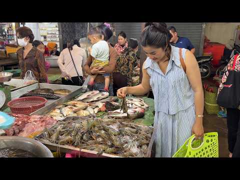 Market show: Burned shrimp with rock salt - Fry rice with shrimp recipe