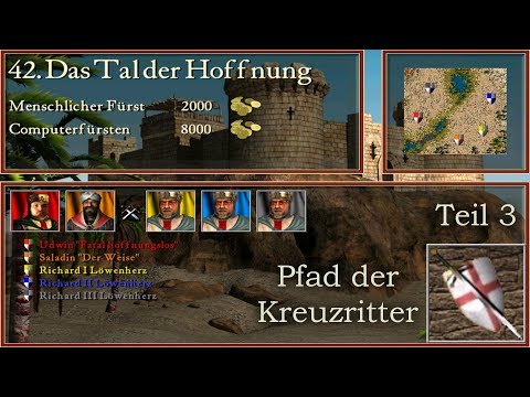 M42: The Valley of Hope - Part 3 - Crusader - Stronghold Crusader | Let's Play (German)