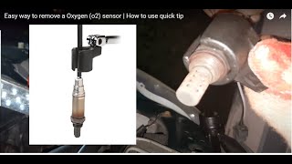 Easy way to remove a Oxygen (o2) sensor | How to use quick tip 02 socket or wrench