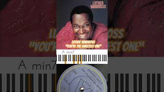 Luther Vandross &quot;You&#39;re the Sweetest One&quot; Chords 🔥🎹🔥 #musicianparadise #chordprogression