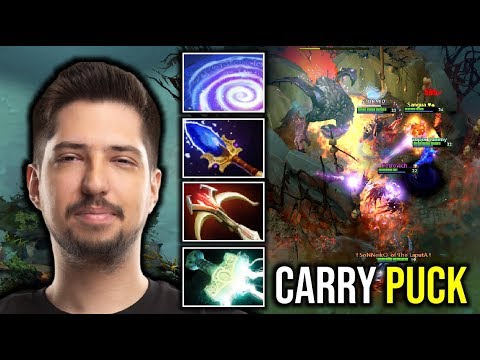 ELECTRICK MACHINE GUN..!! Dream Coil Rapid Fire Mjollnir Puck by W33 7.22d | Dota 2