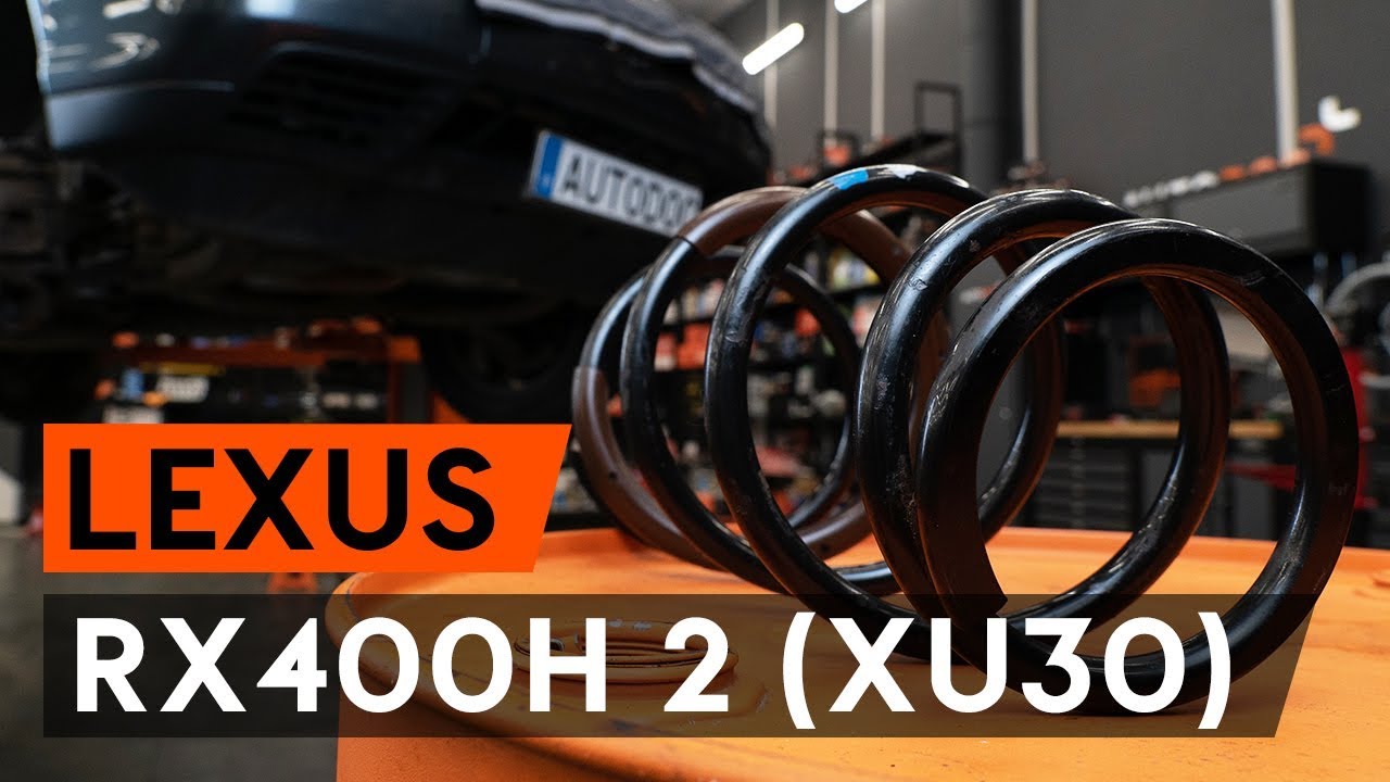Como mudar molas de suspensão da parte dianteira em Lexus RX XU30 - guia de substituição