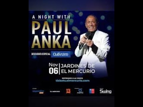 A Night With Paul Anka - 07 de noviembre 2025 Santiago Chile