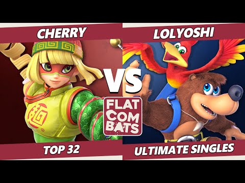 Flat Combats 2 Top 32 - RKS | Cherry (Min Min) Vs. SoP | lolyoshi (Banjo) SSBU Smash Ultimate