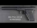 HK Heckler Koch P7K3 .22LR with threaded barrel